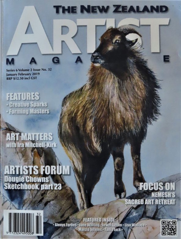 Marcia in the New Zealand Artists Magazine